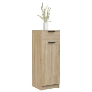 Armadio da Bagno Rovere Sonoma 32x34x90 cm in Legno Multistrato