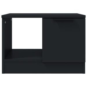 Tavolino da Salotto Nero 50x50x36 cm in Legno Multistrato