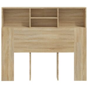 Testiera con Contenitore Rovere Sonoma 120x19x103,5 cm