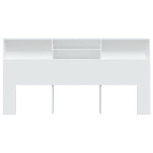 Testiera con Contenitore Bianco 200x19x103,5 cm
