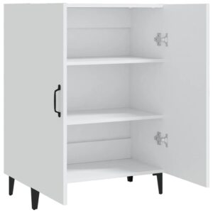 Credenza Bianca 70x34x90 cm in Legno Multistrato