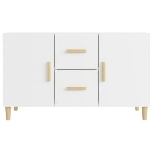 Credenza Bianca 100x36x60 cm in Legno Multistrato