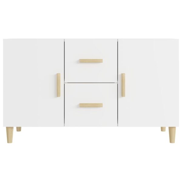 Credenza Bianca 100x36x60 cm in Legno Multistrato