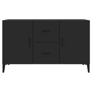 Credenza Nera 100x36x60 cm in Legno Multistrato