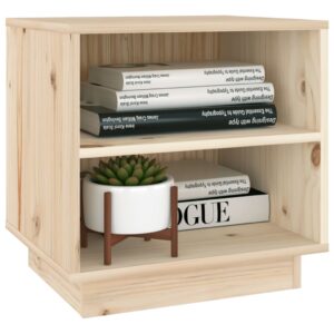 Comodini 2 pz 40x34x40 cm in Legno Massello di Pino