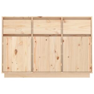 Credenza 110x34x75 cm in Legno Massello di Pino