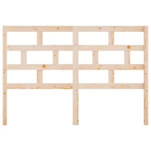 Testiera per Letto 126x4x100 cm in Legno Massello di Pino
