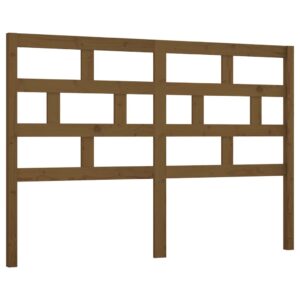Testiera per Letto ambra 166x4x100 cm in Legno Massello di Pino