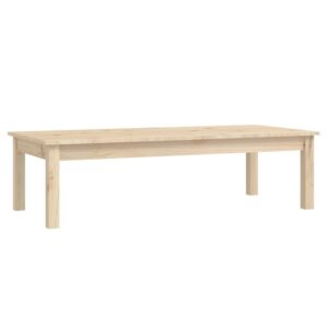 Tavolino da Salotto 110x50x30 cm Legno Massello di Pino