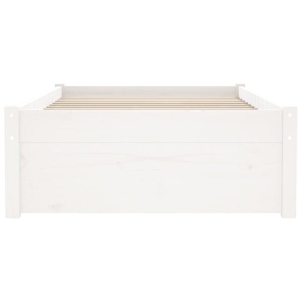 Giroletto Bianco in Legno Massello 75x190 cm Small Single