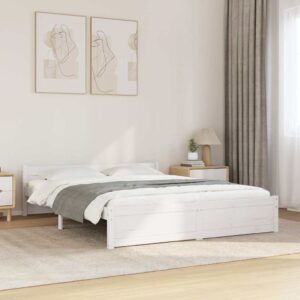 Giroletto Bianco in Legno Massello 140x200 cm