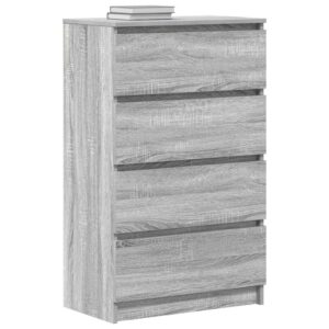 Credenza Grigio Sonoma 60x35x98,5 cm in Legno Multistrato
