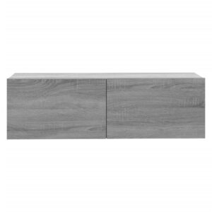 Libreria Grigio Sonoma 100x30x30 cm in Legno Ingegnerizzato