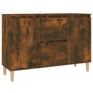 Credenza Rovere Fumo 101x35x70 cm in Legno Multistrato