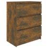 Credenza Rovere Fumo 60x35x76 cm in Legno Multistrato