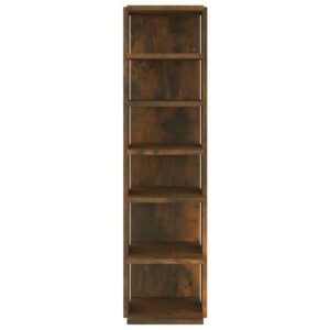 Scarpiera Rovere Fumo 27,5x27x102 cm Legno Multistrato