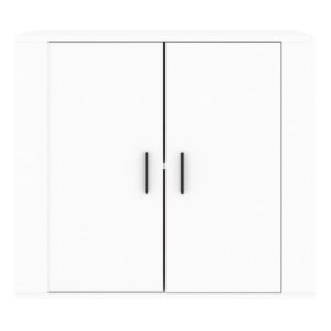 Credenza Bianca 80x33x70 cm in Legno Multistrato