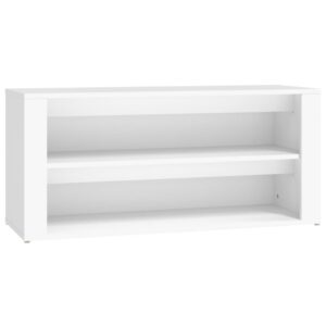 Scarpiera Bianca 100x35x45 cm in Legno Multistrato