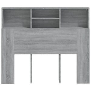 Testiera con Scomparti Grigio Sonoma 120x19x103,5 cm