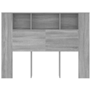 Testiera con Scomparti Grigio Sonoma 140x18,5x104,5 cm