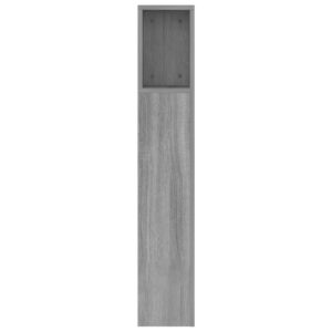 Testiera con Scomparti Grigio Sonoma 160x18,5x104,5 cm