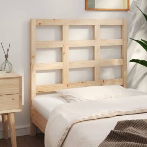 Testiera per Letto 95,5x4x100 cm Legno Massello di Pino