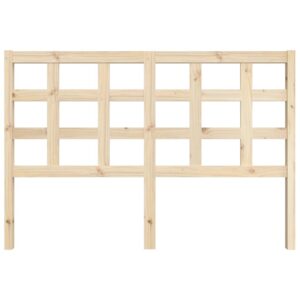 Testiera per Letto 145,5x4x100 cm Legno Massello di Pino