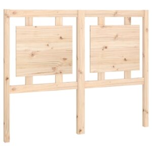 Testiera per Letto 125,5x4x100 cm in Legno Massello di Pino