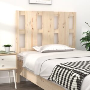 Testiera per Letto 95,5x4x100 cm Legno Massello di Pino