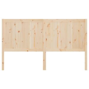 Testiera per Letto 145,5x4x100 cm in Legno Massello di Pino