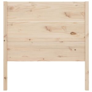 Testiera per Letto 96x4x100 cm in Legno Massello di Pino