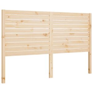 Testiera per Letto 141x4x100 cm in Legno Massello di Pino