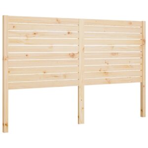 Testiera per Letto 146x4x100 cm in Legno Massello di Pino