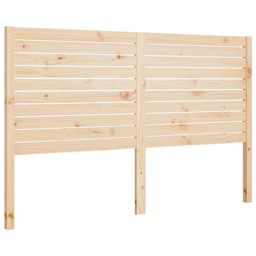 Testiera per Letto 146x4x100 cm in Legno Massello di Pino