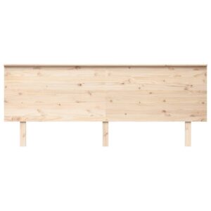 Testiera per Letto 204x6x82,5cm Legno Massello di Pino