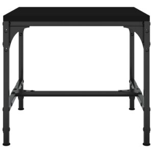 Tavolini 2pz Nero 40x40x35 cm in Legno Multistrato