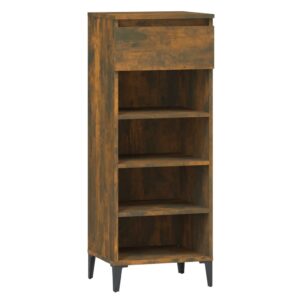 Scarpiera Rovere Fumo 40x36x105 cm in Legno Multistrato