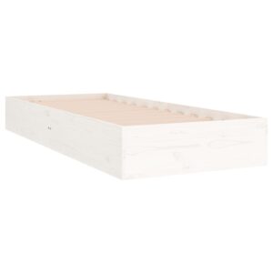 Giroletto Bianco in Legno Massello 90x190 cm Single