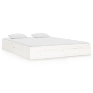 Giroletto Bianco in Legno Massello 120x190 cm Small Double