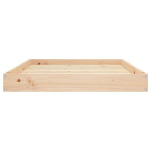 Cuccia per Cani 101,5x74x9 cm in Legno Massello di Pino