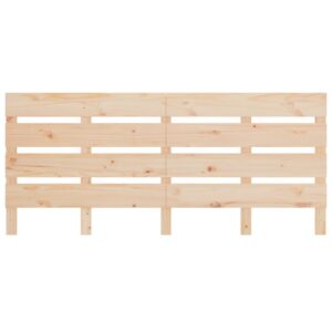 Testiera per Letto 140x3x80 cm in Legno Massello di Pino