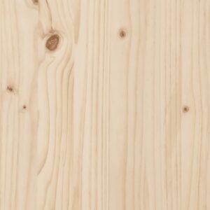 Testiera per Letto 180x3x80 cm in Legno Massello di Pino
