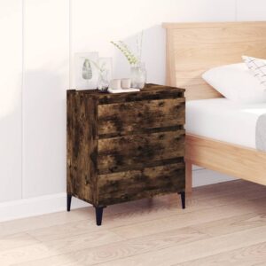 Credenza Rovere Fumo 60x35x70 cm in Legno Multistrato