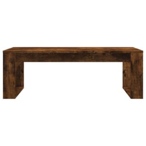 Tavolino da Salotto Rovere Fumo 102x50x35 cm Legno Multistrato
