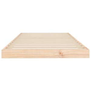 Giroletto senza Materasso 90x200 cm in Legno Massello di Pino
