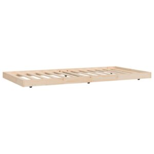 Giroletto senza Materasso 80x200 cm in Legno Massello Pino