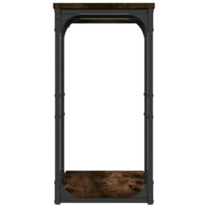 Tavolino Rovere Fumo 40x30x60 cm in Legno Multistrato