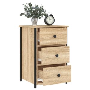 Comodino Rovere Sonoma 40x36x60 cm in Legno Multistrato
