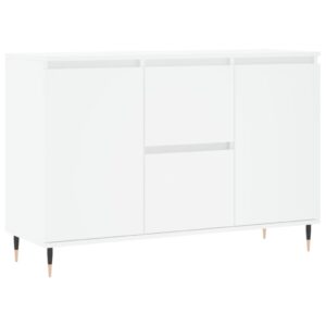 Credenza Bianca 104x35x70 cm in Legno Multistrato