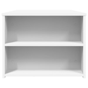Tavolino da Salotto Bianco 102x55x42 cm in Legno Multistrato
